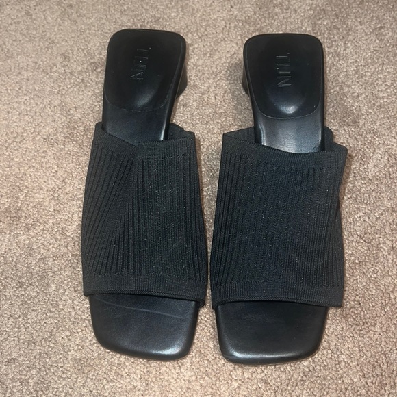 TIJN black block heels size 8 - Picture 1 of 3